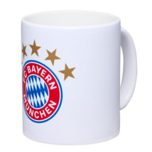 Bayern M&uuml;nchen ker&aacute;mia b&ouml;gre WEI&szlig; STERN