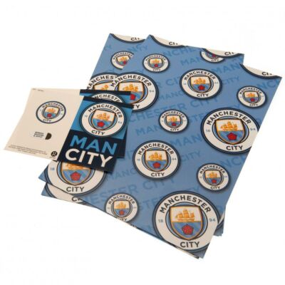 Manchester City csomagoló papír és címke